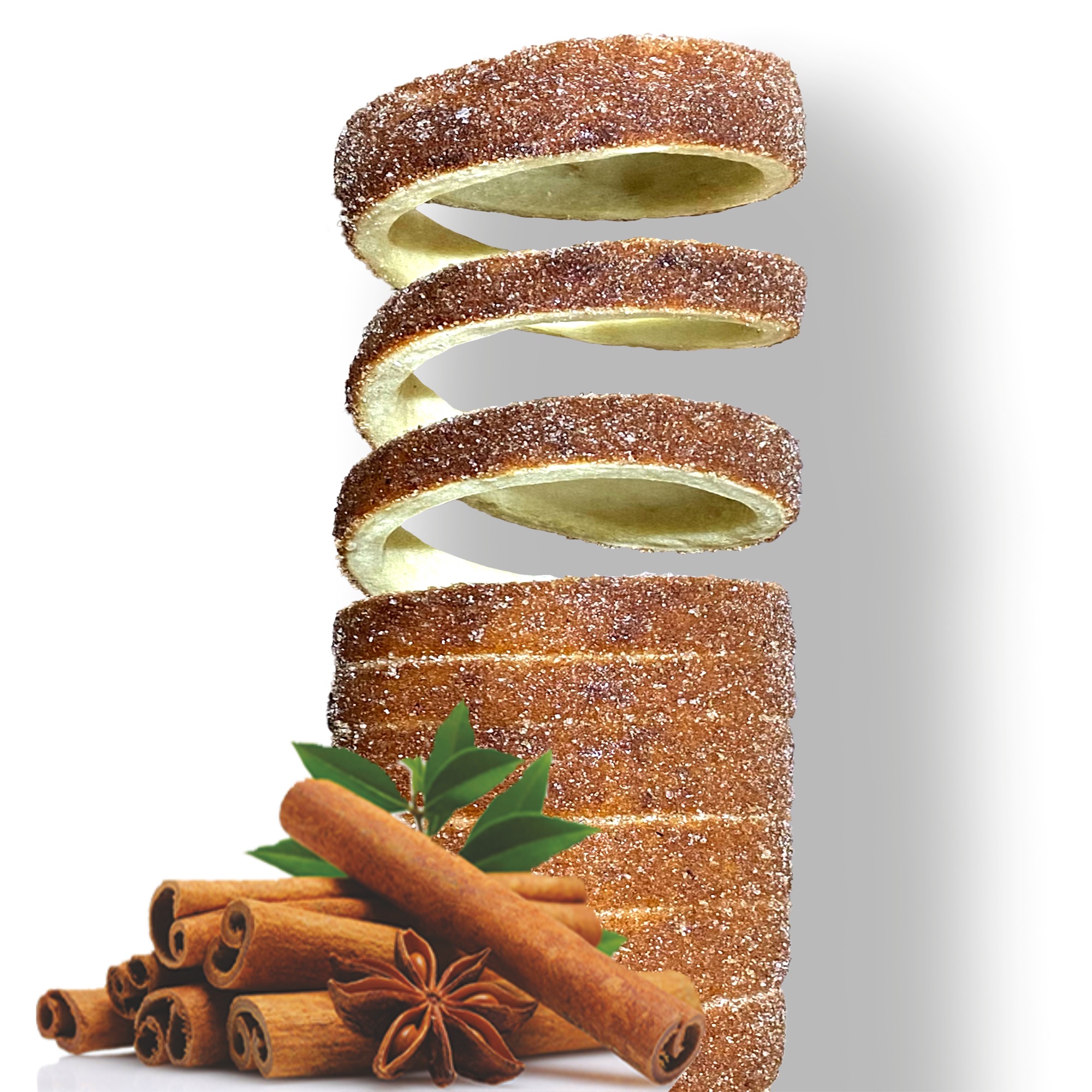 Kürtőskalács cu Scorțișoară